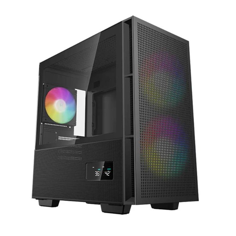Case|DEEPCOOL|CH360 DIGITAL|MiniTower|Not included|MicroATX|MiniITX|Colour Black|CH360DIGITAL