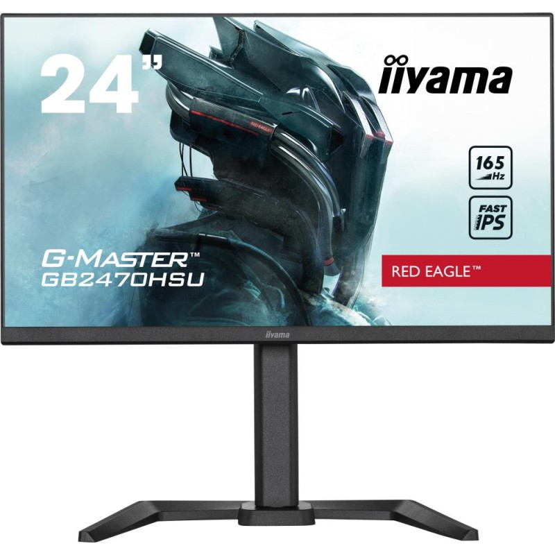 LCD Monitor|IIYAMA|GB2470HSU-B5|24"|Panel IPS|1920x1080|16:9|165Hz|Matte|0.8 ms|Speakers|Pivot|Height adjustable|Tilt|Colour Bla LCD Monitor|IIYAMA|GB2470HSU-B5|24"|Panel IPS|1920x1080|16:9|165Hz|Matte|0.8 ms|Speakers|Pivot|Height adjustable|Tilt|Colour Bla