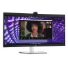 LCD Monitor|DELL|P3424WEB|34"|Curved/21 : 9|Panel IPS|3440x1440|21:9|60Hz|5 ms|Speakers|Camera 4MP|Swivel|Height adjustable|Tilt