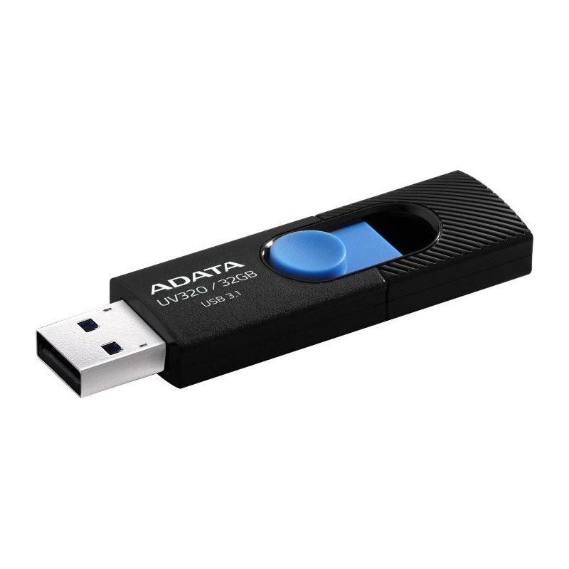MEMORY DRIVE FLASH USB3.1 32GB/BLACK AUV320-32G-RBKBL ADATA MEMORY DRIVE FLASH USB3.1 32GB/BLACK AUV320-32G-RBKBL ADATA