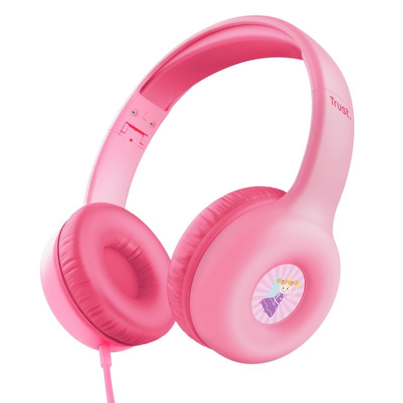 HEADPHONES NOUNA KIDS/PINK 25277 TRUST HEADPHONES NOUNA KIDS/PINK 25277 TRUST