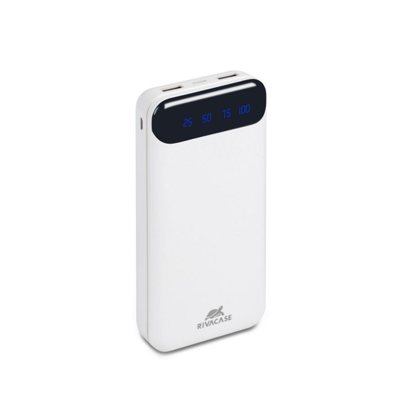 POWER BANK USB 20000MAH/WHITE VA2280 RIVACASE POWER BANK USB 20000MAH/WHITE VA2280 RIVACASE