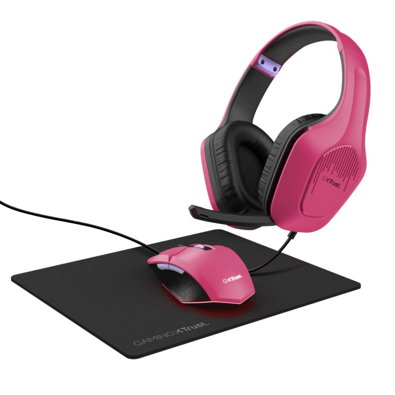 HEADSET +MOUSE+MOUSEPAD/GXT 790 PINK 25179 TRUST HEADSET +MOUSE+MOUSEPAD/GXT 790 PINK 25179 TRUST