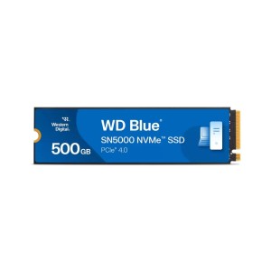 SSD|WESTERN DIGITAL|Blue SN5000|500GB|M.2|PCIe Gen4|NVMe|Write speed 4000 MBytes/sec|Read speed 5000 MBytes/sec|2.38mm|TBW 300 T