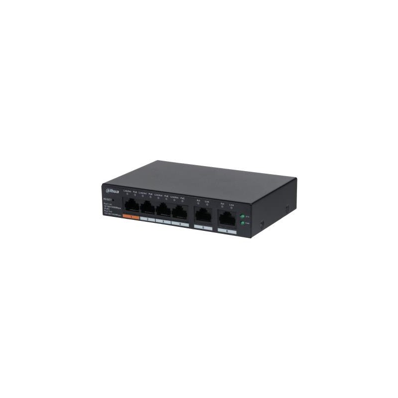 Switch|DAHUA|CS4006-4GT-60|Type L2|Desktop/pedestal|PoE ports 4|60 Watts|DH-CS4006-4GT-60 Switch|DAHUA|CS4006-4GT-60|Type L2|Desktop/pedestal|PoE ports 4|60 Watts|DH-CS4006-4GT-60