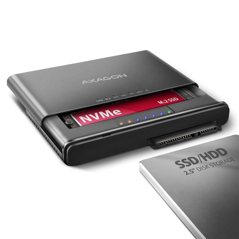 SSD ACC ADAPTER USB-C/M.2&SATA/10GBPS 0.1M ADSA-CC AXAGON SSD ACC ADAPTER USB-C/M.2&SATA/10GBPS 0.1M ADSA-CC AXAGON