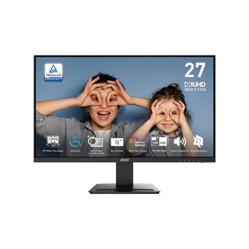 LCD Monitor|MSI|PRO MP273U|27"|Business|Panel IPS|3840x2160|16:9|60Hz|4 ms|Speakers|PROMP273U LCD Monitor|MSI|PRO MP273U|27"|Business|Panel IPS|3840x2160|16:9|60Hz|4 ms|Speakers|PROMP273U