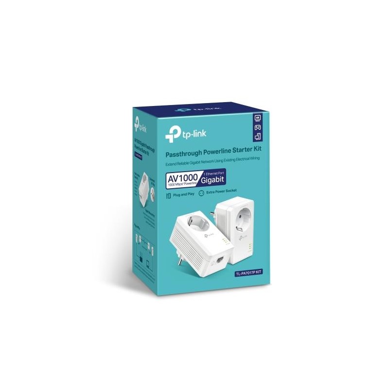 NET POWERLINE ADAPTER 1000MBPS/TL-PA7017P KIT TP-LINK NET POWERLINE ADAPTER 1000MBPS/TL-PA7017P KIT TP-LINK