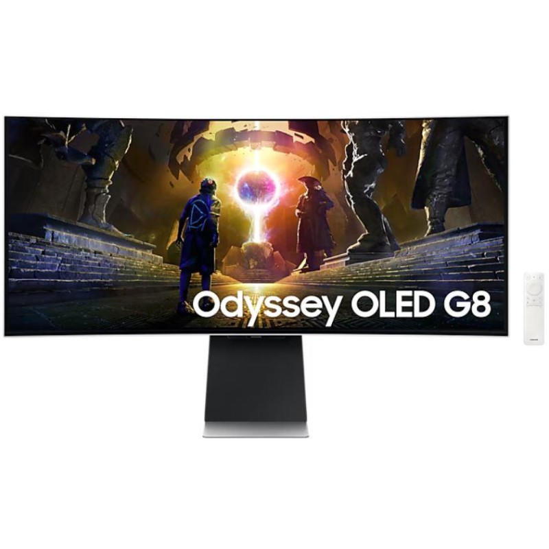Monitor|SAMSUNG|34"|Gaming/Smart/Curved/21 : 9|Panel OLED|3440x1440|21:9|175Hz|0.03 ms|Speakers|Swivel|Height adjustable|Tilt|LS Monitor|SAMSUNG|34"|Gaming/Smart/Curved/21 : 9|Panel OLED|3440x1440|21:9|175Hz|0.03 ms|Speakers|Swivel|Height adjustable|Tilt|LS