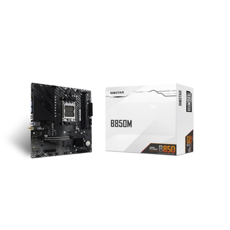 Mainboard|BIOSTAR|AMD B850|SAM5|Micro-ATX|Memory slots 2|B850MT2-EDJ Mainboard|BIOSTAR|AMD B850|SAM5|Micro-ATX|Memory slots 2|B850MT2-EDJ