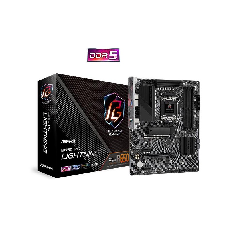 Mainboard|ASROCK|AMD B650|SAM5|ATX|Memory DDR5|Memory slots 4|2xPCI-Express 4.0 1x|2xPCI-Express 4.0 16x|3xM.2|1xHDMI|1xAudio-In Mainboard|ASROCK|AMD B650|SAM5|ATX|Memory DDR5|Memory slots 4|2xPCI-Express 4.0 1x|2xPCI-Express 4.0 16x|3xM.2|1xHDMI|1xAudio-In