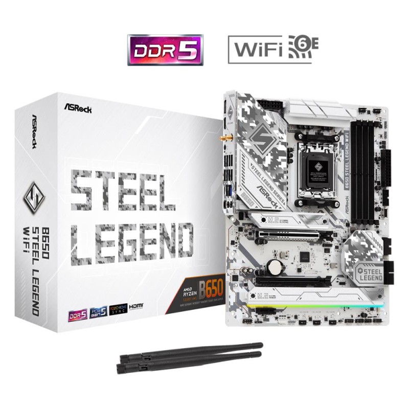 Mainboard|ASROCK|AMD B650|SAM5|ATX|Memory DDR5|Memory slots 4|1xPCI-Express 3.0 16x|1xPCI-Express 4.0 1x|1xPCI-Express 5.0 16x|1 Mainboard|ASROCK|AMD B650|SAM5|ATX|Memory DDR5|Memory slots 4|1xPCI-Express 3.0 16x|1xPCI-Express 4.0 1x|1xPCI-Express 5.0 16x|1