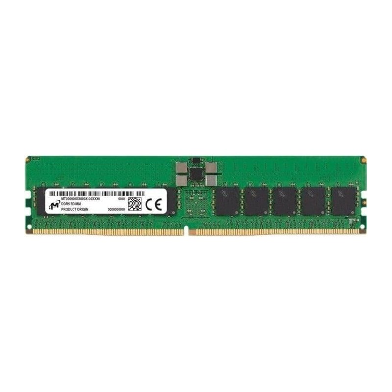 Server Memory Module|MICRON|DDR5|32GB|RDIMM|6400 MHz|CL 52|1.1 V|MTC20F2085S1RC64BR