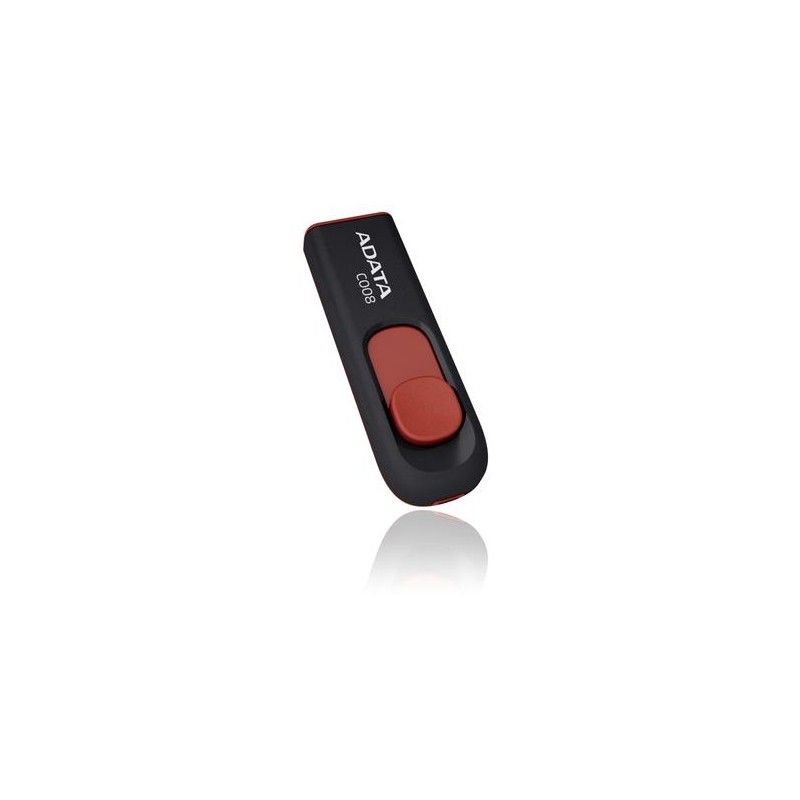 MEMORY DRIVE FLASH USB2 64GB/BLACK/RED AC008-64G-RKD ADATA MEMORY DRIVE FLASH USB2 64GB/BLACK/RED AC008-64G-RKD ADATA