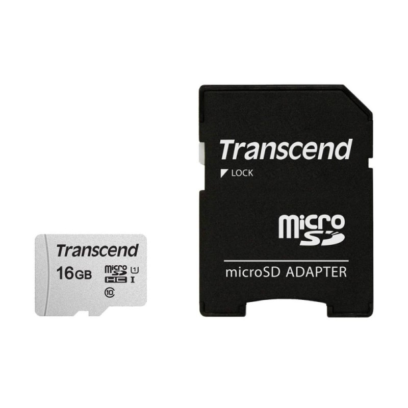 MEMORY MICRO SDHC 16GB W/ADAP/C10 TS16GUSD300S-A TRANSCEND MEMORY MICRO SDHC 16GB W/ADAP/C10 TS16GUSD300S-A TRANSCEND