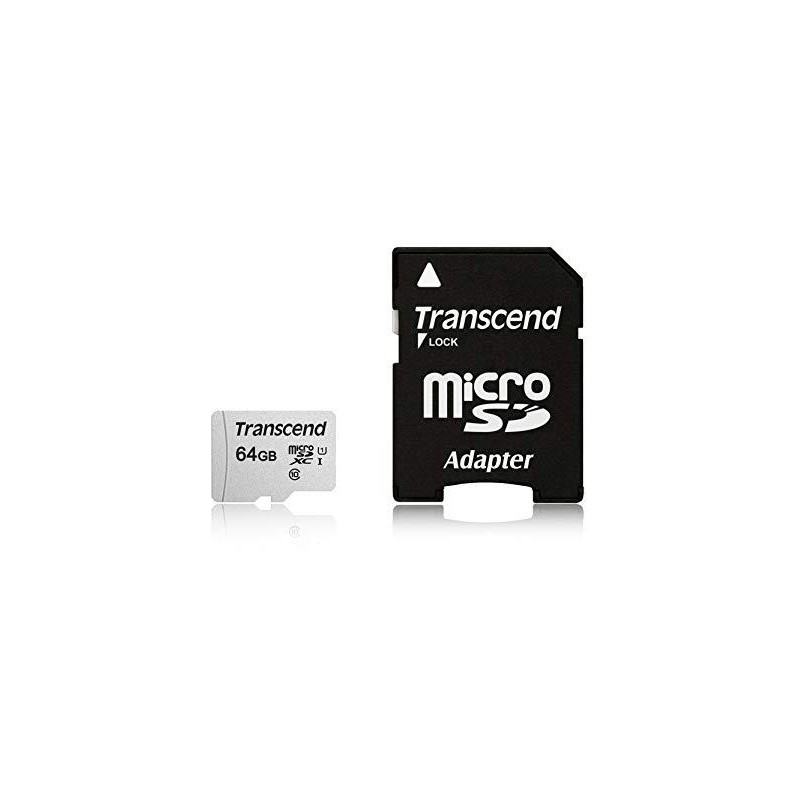 MEMORY MICRO SDXC 64GB W/ADAPT/UHS-I TS64GUSD300S-A TRANSCEND MEMORY MICRO SDXC 64GB W/ADAPT/UHS-I TS64GUSD300S-A TRANSCEND