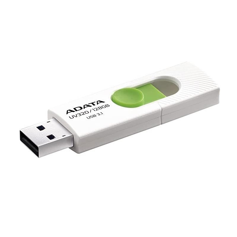 MEMORY DRIVE FLASH USB3 128GB/WHITE AUV320-128G-RWHGN ADATA MEMORY DRIVE FLASH USB3 128GB/WHITE AUV320-128G-RWHGN ADATA