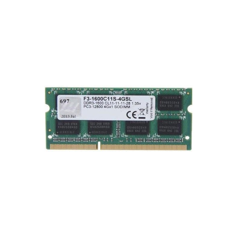 NB MEMORY 4GB PC12800 DDR3/SO F3-1600C11S-4GSL G.SKILL