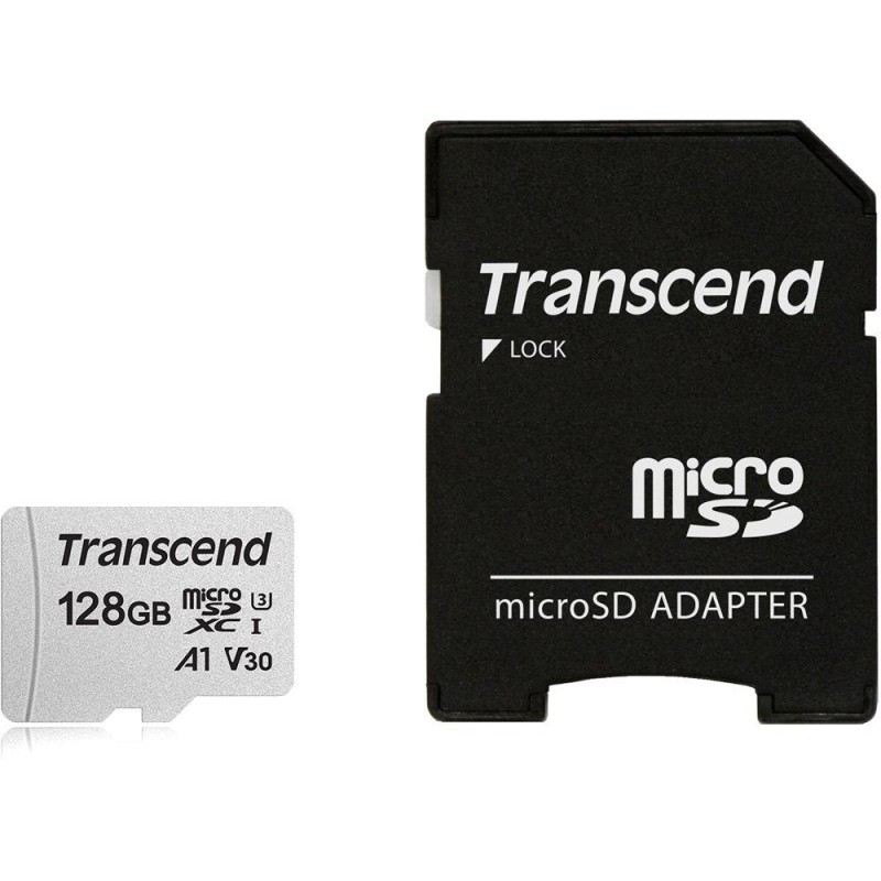 MEMORY MICRO SDXC 128GB W/ADAP/C10 TS128GUSD300S-A TRANSCEND MEMORY MICRO SDXC 128GB W/ADAP/C10 TS128GUSD300S-A TRANSCEND