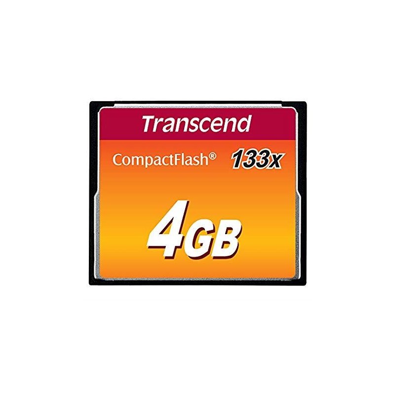 MEMORY COMPACT FLASH 4GB/SLC TS4GCF133 TRANSCEND MEMORY COMPACT FLASH 4GB/SLC TS4GCF133 TRANSCEND
