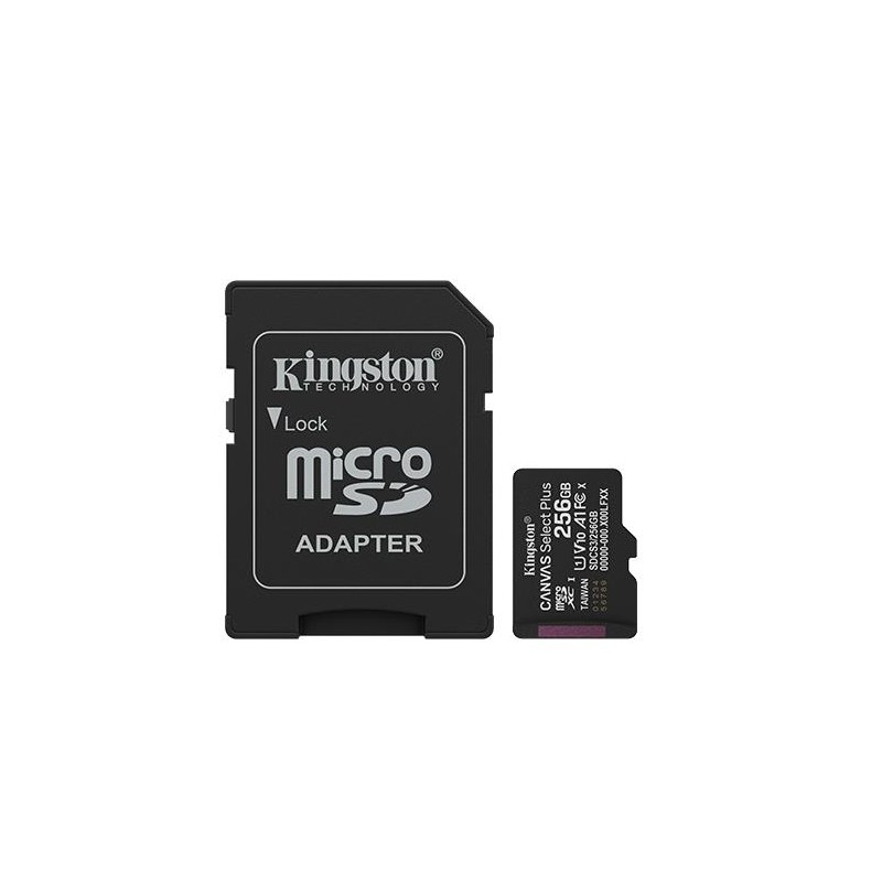 MEMORY MICRO SDXC 256GB UHS-I/W/ADAPTER SDCS3/256GB KINGSTON MEMORY MICRO SDXC 256GB UHS-I/W/ADAPTER SDCS3/256GB KINGSTON