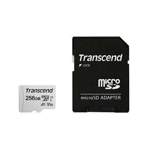 MEMORY MICRO SDXC 256GB W/ADAP/C10 TS256GUSD300S-A TRANSCEND