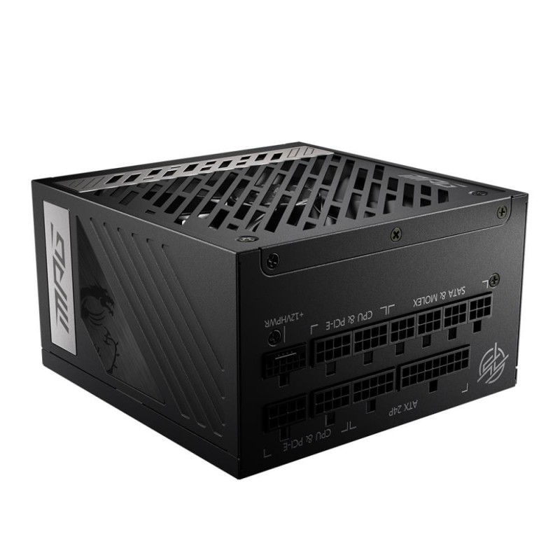 Power Supply|MSI|850 Watts|Efficiency 80 PLUS GOLD|PFC Active|MPGA850GPCIE5 Power Supply|MSI|850 Watts|Efficiency 80 PLUS GOLD|PFC Active|MPGA850GPCIE5