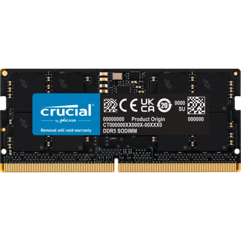 NB MEMORY 16GB DDR5-5600 SO/CT16G56C46S5 CRUCIAL NB MEMORY 16GB DDR5-5600 SO/CT16G56C46S5 CRUCIAL