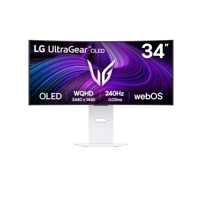 Monitor|LG|34GX90SA-W|34"|Gaming/Curved|Matte|Panel OLED|3440x1440|21:9|240Hz|0.03 ms|Colour White|34GX90SA-W Monitor|LG|34GX90SA-W|34"|Gaming/Curved|Matte|Panel OLED|3440x1440|21:9|240Hz|0.03 ms|Colour White|34GX90SA-W
