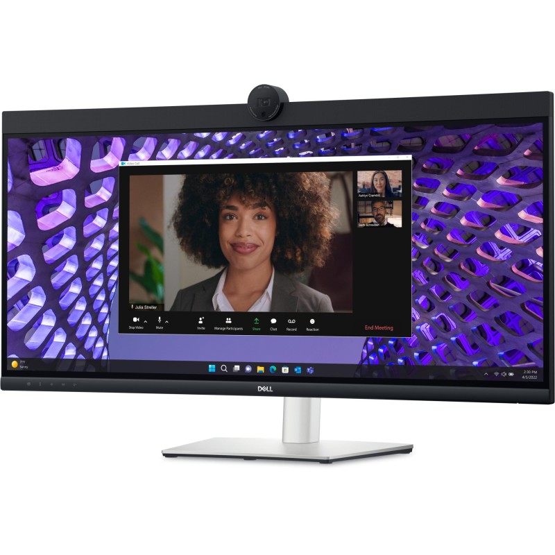 LCD Monitor|DELL|P3424WEB|34"|Curved/21 : 9|Panel IPS|3440x1440|21:9|60Hz|5 ms|Speakers|Camera 4MP|Swivel|Height adjustable|Tilt LCD Monitor|DELL|P3424WEB|34"|Curved/21 : 9|Panel IPS|3440x1440|21:9|60Hz|5 ms|Speakers|Camera 4MP|Swivel|Height adjustable|Tilt