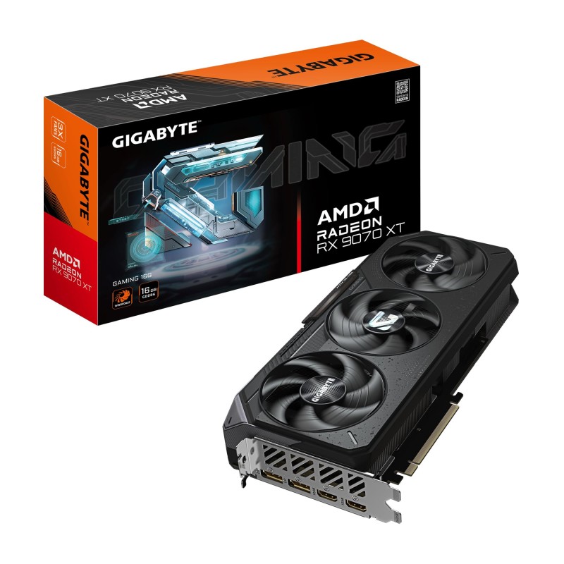 Graphics Card|GIGABYTE|AMD Radeon RX 9070 XT|16 GB|GDDR6|256 bit|PCIE 5.0 16x|Triple slot Fansink|GV-R9070XTGAMING-16GD1.0 Graphics Card|GIGABYTE|AMD Radeon RX 9070 XT|16 GB|GDDR6|256 bit|PCIE 5.0 16x|Triple slot Fansink|GV-R9070XTGAMING-16GD1.0
