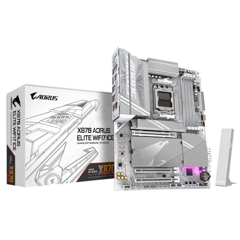 Mainboard|GIGABYTE|AMD X870|SAM5|ATX|Memory DDR5|Memory slots 4|1xPCI-Express 3.0 2x|1xPCI-Express 4.0 4x |1xPCI-Express 5.0 16x Mainboard|GIGABYTE|AMD X870|SAM5|ATX|Memory DDR5|Memory slots 4|1xPCI-Express 3.0 2x|1xPCI-Express 4.0 4x |1xPCI-Express 5.0 16x