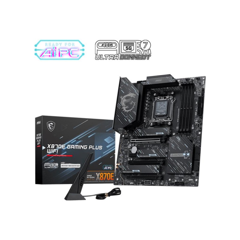 Mainboard|MSI|AMD X870E|SAM5|ATX|Memory DDR5|X870EGAMINGPLUSWIFI Mainboard|MSI|AMD X870E|SAM5|ATX|Memory DDR5|X870EGAMINGPLUSWIFI