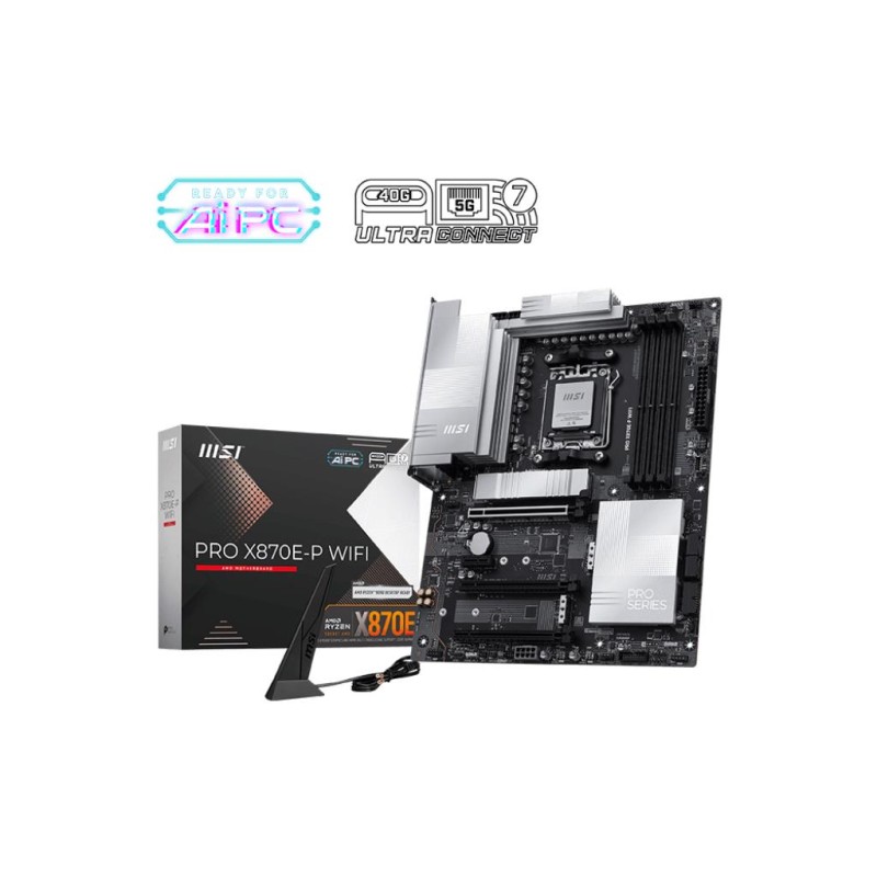 Mainboard|MSI|AMD X870E|SAM5|ATX|Memory DDR5|Memory slots 4|PROX870E-PWIFI Mainboard|MSI|AMD X870E|SAM5|ATX|Memory DDR5|Memory slots 4|PROX870E-PWIFI