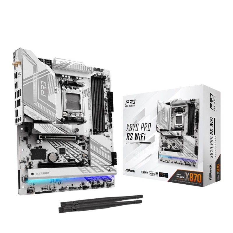 Mainboard|ASROCK|AMD X870|SAM5|ATX|Memory DDR5|Memory slots 4|1xPCI-Express 4.0 16x|1xPCI-Express 5.0 16x|4xM.2|1xHDMI|6xUSB 2.0 Mainboard|ASROCK|AMD X870|SAM5|ATX|Memory DDR5|Memory slots 4|1xPCI-Express 4.0 16x|1xPCI-Express 5.0 16x|4xM.2|1xHDMI|6xUSB 2.0