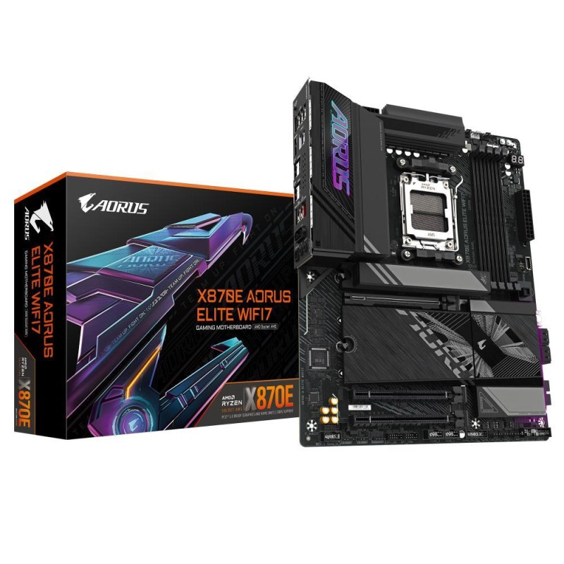 Mainboard|GIGABYTE|AMD X870E|SAM5|ATX|Memory DDR5|Memory slots 4|1xPCI-Express 3.0 4x|1xPCI-Express 4.0 4x |1xPCI-Express 5.0 16 Mainboard|GIGABYTE|AMD X870E|SAM5|ATX|Memory DDR5|Memory slots 4|1xPCI-Express 3.0 4x|1xPCI-Express 4.0 4x |1xPCI-Express 5.0 16