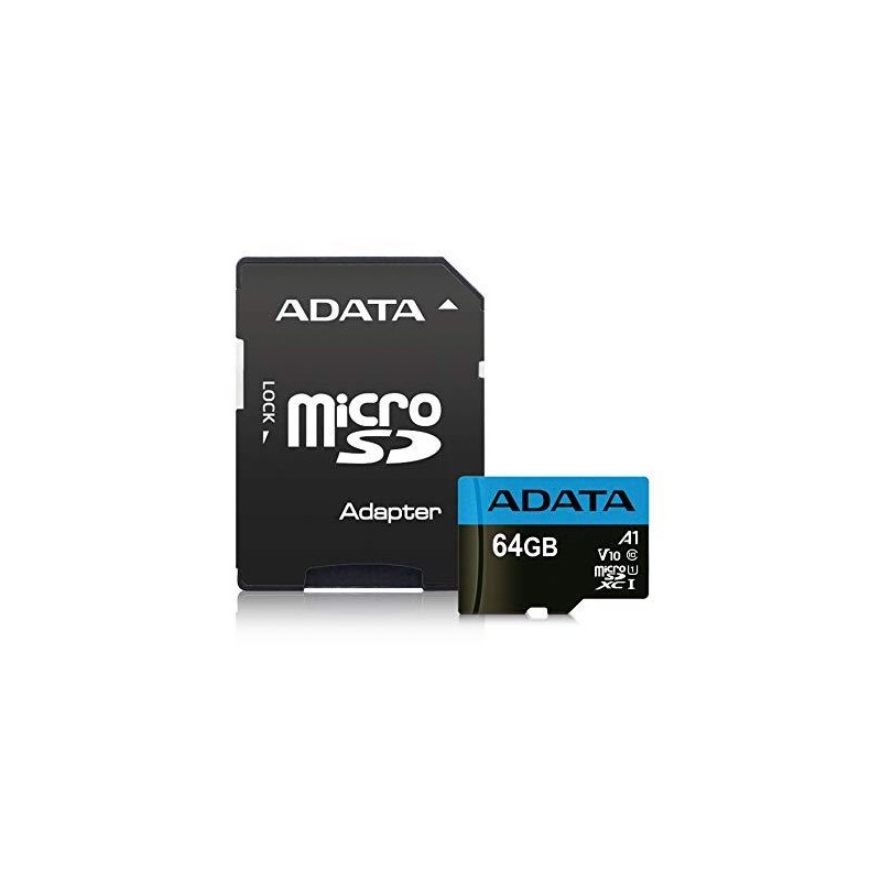 MEMORY MICRO SDXC 64GB CLASS10/W/A AUSDX64GUICL10A1-RA1 ADATA MEMORY MICRO SDXC 64GB CLASS10/W/A AUSDX64GUICL10A1-RA1 ADATA