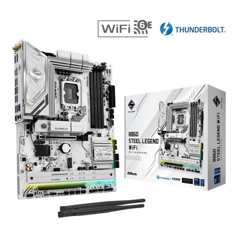 Mainboard|ASROCK|Intel B860 Express|LGA1851|ATX|Memory DDR5|Memory slots 4|1xPCI-Express 4.0 16x|1xPCI-Express 5.0 16x|1xM.2|1xH Mainboard|ASROCK|Intel B860 Express|LGA1851|ATX|Memory DDR5|Memory slots 4|1xPCI-Express 4.0 16x|1xPCI-Express 5.0 16x|1xM.2|1xH