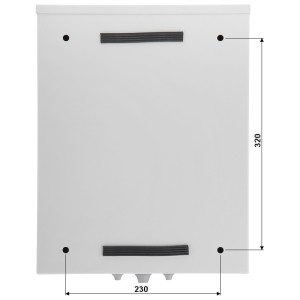 HERMETIC HANGING RACK CABINET R10-6U/230/H