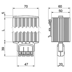SEMICONDUCTOR HEATER HG-140-150W