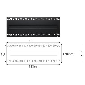 MOUNTING PLATE A19-TS-35/BL-4U