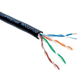 Cat5e outdoor cable black
