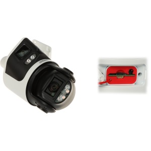 PTZ OUTDOOR IP CAMERA SDT3E410-8P-MB-A-PV1 PANORAMIC TiOC WizSense Smart Dual Light - 3.7 Mpx, 8 Mpx 4 ... 40 mm, 2 X 2.8 mm DAH