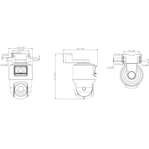 PT OUTDOOR IP CAMERA SDT2A200-2F-NB-A-PV WizSense Smart Dual Light - 1080p 4 mm DAHUA