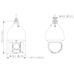 IP SPEED DOME CAMERA SD5A432GB-HNR - 3.7 Mpx 4.8 ... 154 mm DAHUA