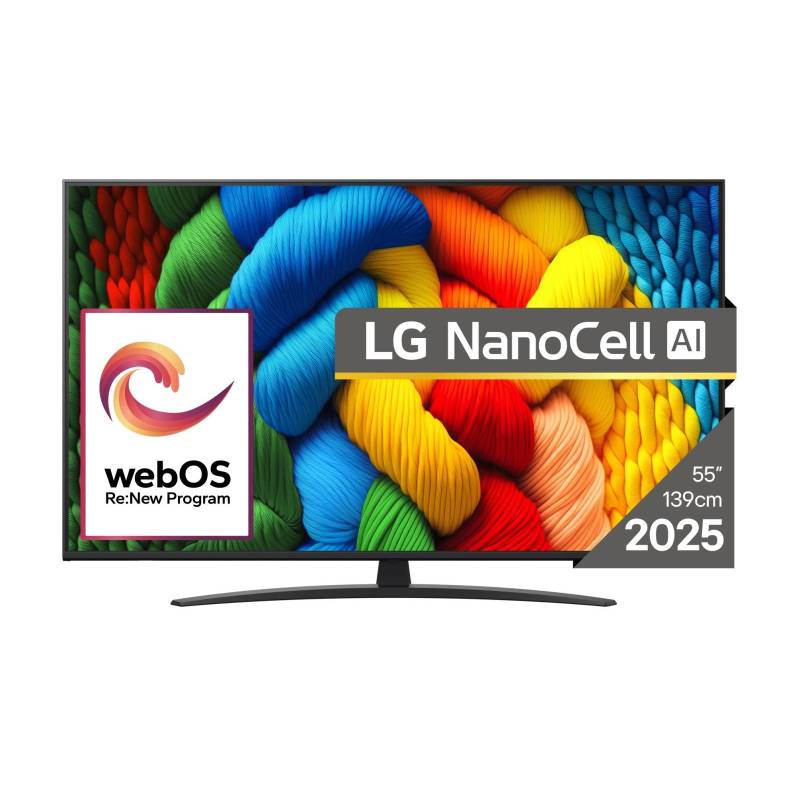 TV Set|LG|55"|4K/Smart|3840x2160|Wireless LAN|Bluetooth|webOS|55NANO81