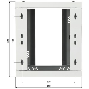 HANGING RACK CABINET S-RC10-6U-300GG STALFLEX