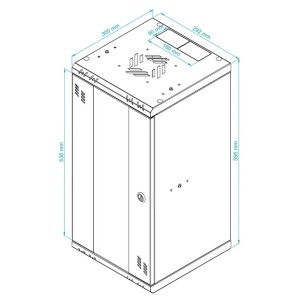 HANGING RACK CABINET S-RC10-12U-300GB STALFLEX