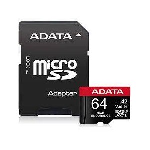 MEMORY MICRO SDXC 64GB W/ADAP./AUSDX64GUI3V30SHA2-RA1 ADATA