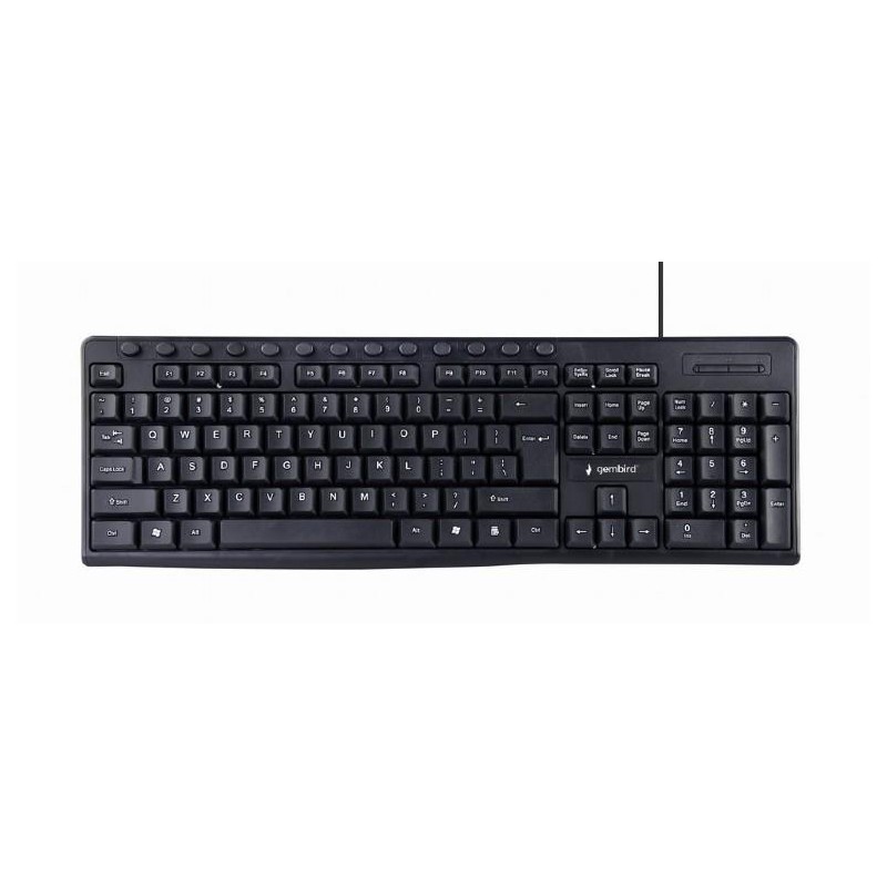 KEYBOARD MULTIMEDIA USB ENG/BLACK KB-UM-107 GEMBIRD